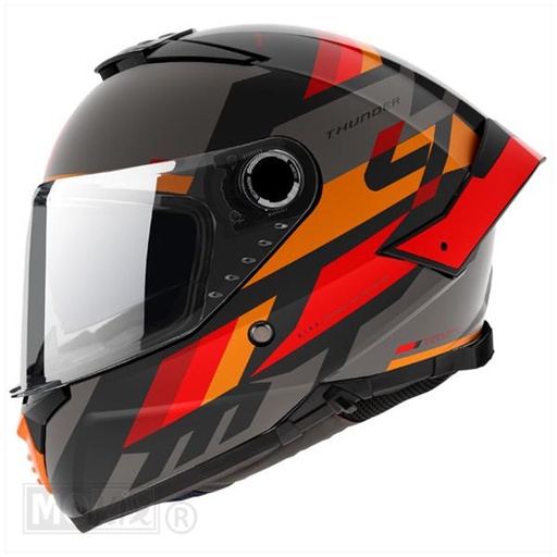 HELM THUNDER 4 SV ERGO ZWART/MAT ROOD S